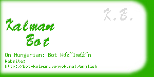 kalman bot business card